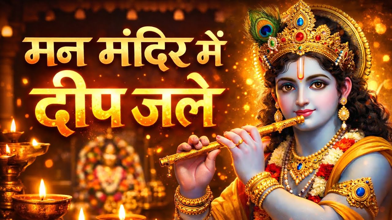 मन मंदिर में दीप जले 🪔 | श्री कृष्ण भजन | Radhe Radhe 🙏