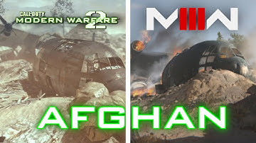 Afghan Map Comparison MW2 2009 vs MWIII 2023