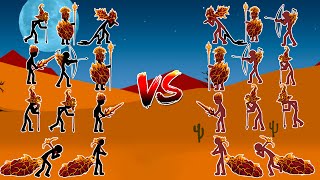 LAVA SKIN (X1 VS X1) GIANT, MAGIKILL, ARCHER, SPEARTON, SWORDWRATH || STICK WAR LEGACY