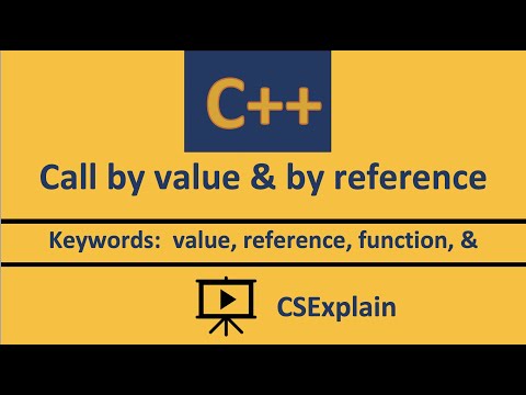 Call by reference vs. call by Value C++