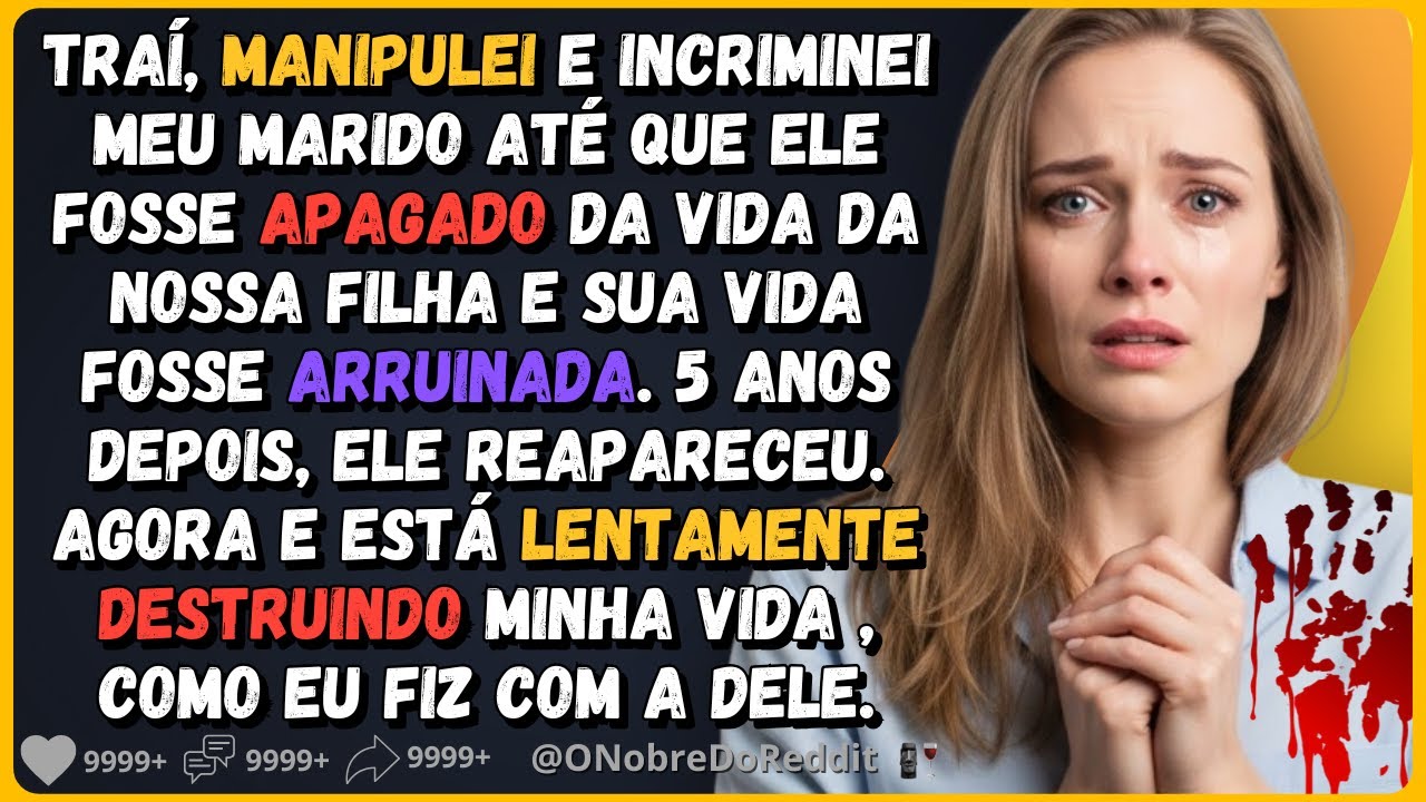 🗿🍷Arruinei a vida do meu marido o incriminando. Agora ele está de volta querendo vingança.