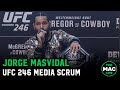 Jorge Masvidal talks Conor McGregor, Kamaru Usman and predicts UFC 246 Main Event