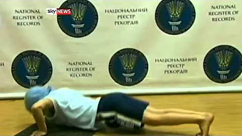 Ukrainian Boy Andriy Kostash Does 4,000 PUSH-UPS for Record Book