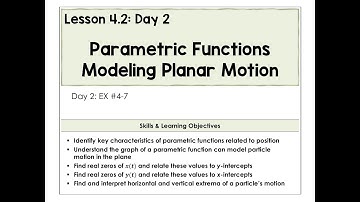 4.2-B Parametrische functies modelleren video