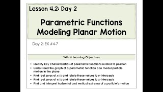4.2-B Parametric Functions Modeling Video