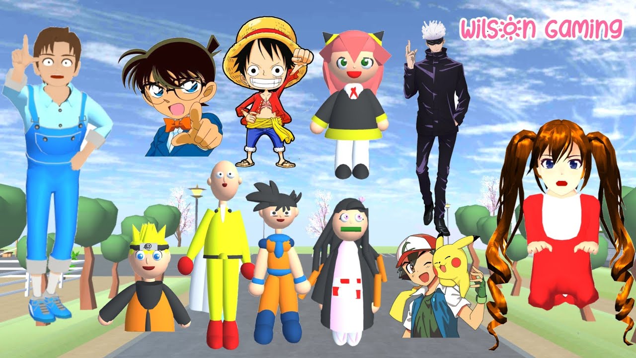 Yuta Bayi Titan Nana Cari Naruto Anya Pikachu di Kota Sakura | Sakura School | Wilson Gaming