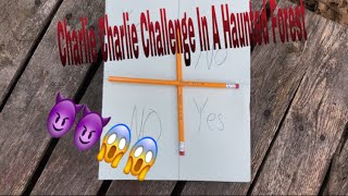 CHARLIE CHARLIE CHALLENGE IN A HAUNTED FOREST!!!!! WE SAW SOMETHING😱😱😱😱 screenshot 2
