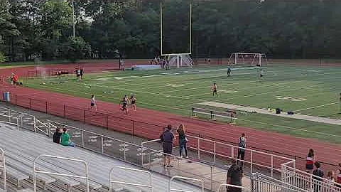 Freshman Allison Gardner wins her 100m heat at Nat...