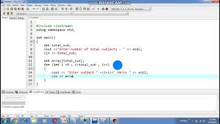 C Program to Calculate Average of Student Marks Using Arrays,LOOP