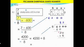#19b Matematik Tahun 4 SK (Pecahan daripada suatu kuantiti Jawapan Latih tubi Muka Surat 85)
