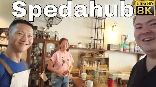 Spedahub bicycle Theme Cafe. Home Roasted Beans and home made Nutmeg