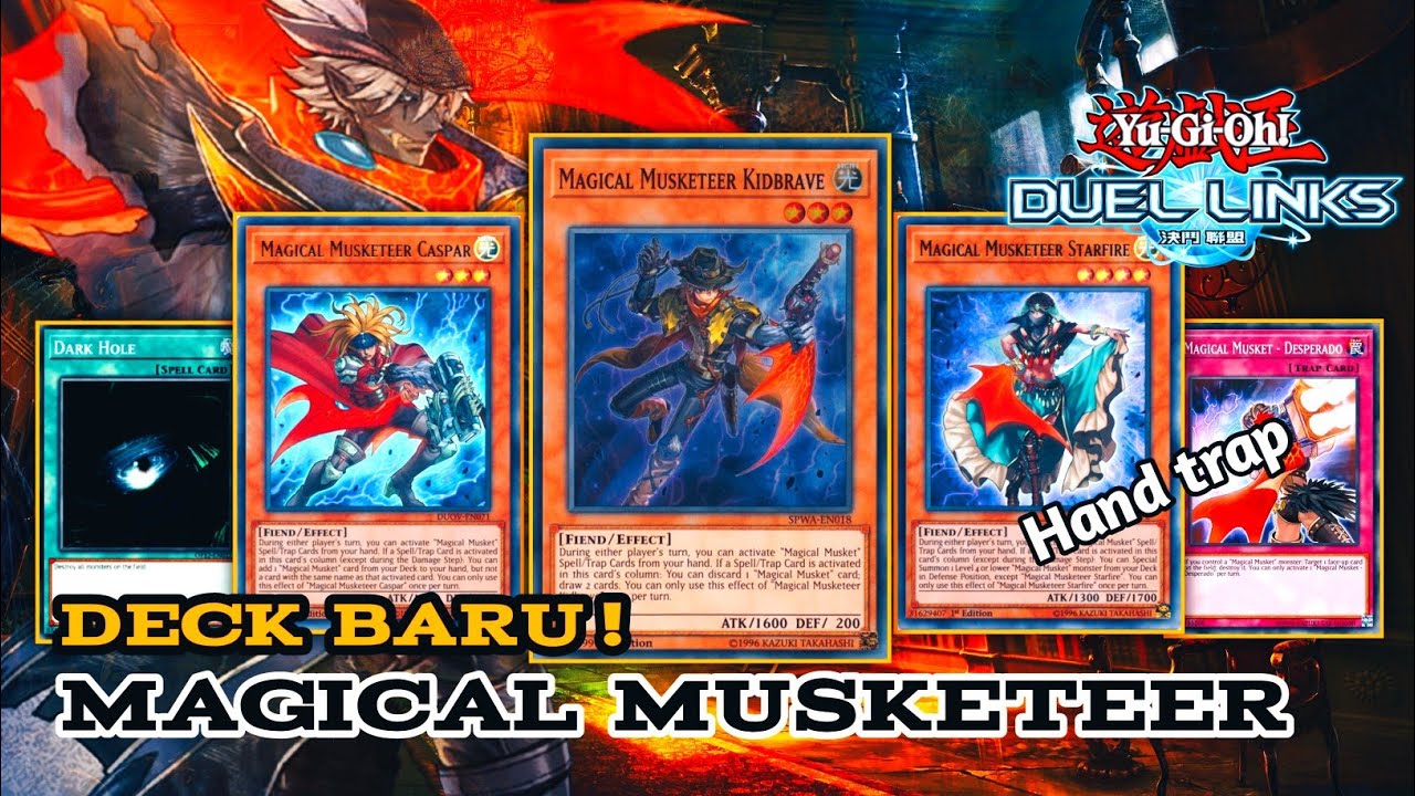 Deck Magical Musketeer Duel Links Combo Paling Mudah HandTrap nya Mengerikan YuGiOh Duel Links