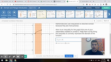 Domain Exploration with Desmos
