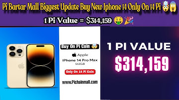 Boom 💥| Pi Bartar Mall Biggest Update Buy New Iphone Only On 14Pi Coin 🤯😱| 1Pi = $314,159 🤑🎉#bitcoin