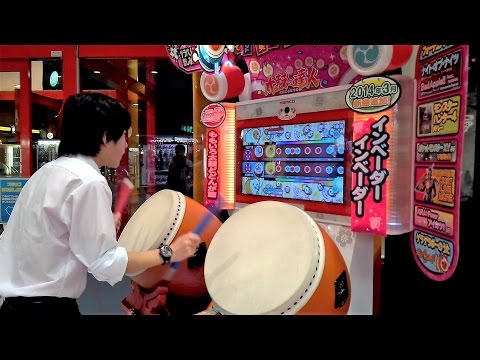 【2~3年前】太鼓の達人 鬼で2台同時に叩いてみた!! (料金も2倍)【双打】