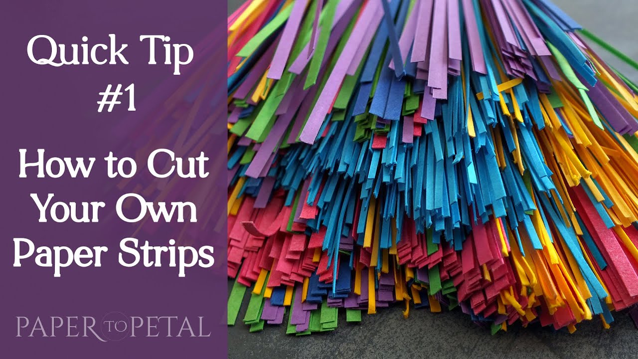Quick Tip #1 - How to Cut Your Own Paper Strips - 3D Paper Art Tutorial 