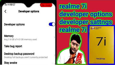 realme 7i developer options l developer sattngs realme 7i