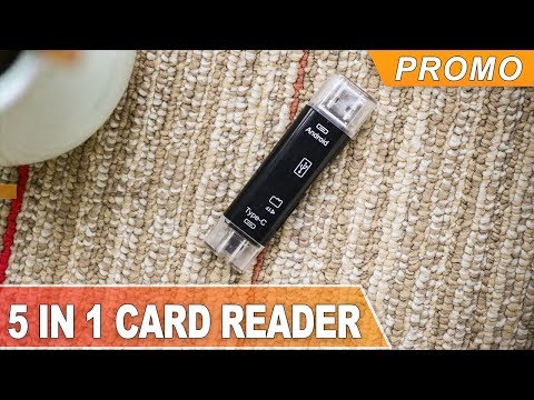 5-in-1 OTG Card Reader supprot Micro USB Type-c TF Memory Card(buy at banggood)