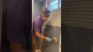 Finished Tiling The Shower