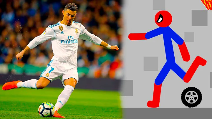Cristiano Ronaldo vs Spider Stickman | Stickman Dismounting funny moments | Best Falls #6