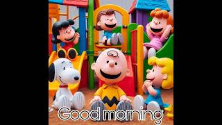 Good Morning From The Peanuts by The Slides in a Playground