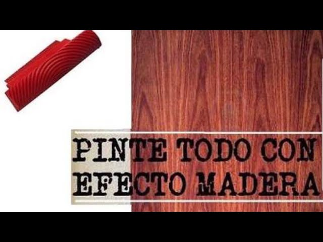 Como Pintar con efecto madera fácil con veteador – Hermanos Paniagua Machin