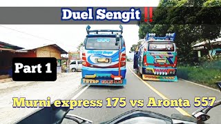 Sengit Balapan Bus Gunung, Murni Express 175 Vs Aronta Transport 557