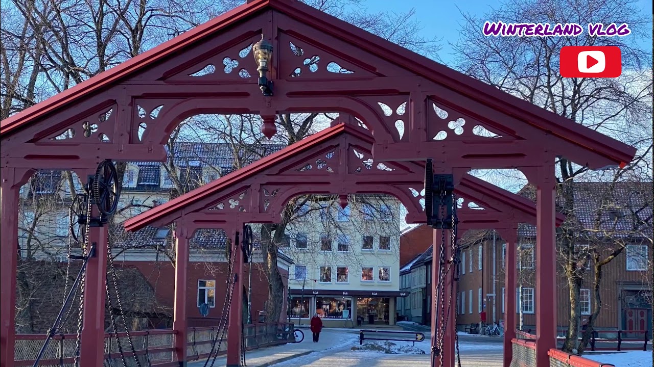 GAMLE BYBRO BRIDGE IN TRONDHEIM, NORWAY