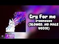 Cry for me by iron mouse(SLOWED AND NO MALE VOICE)