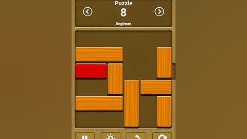 Unblock Me || Puzzle Level 8 || Solution