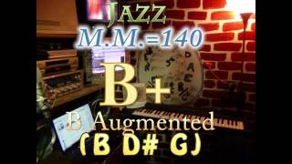 b augmented (b d# g) - jazz - m.m.=140 - one chord backing track
