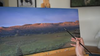 Epic Western Landscape // Time-Lapse // Original Oil Painting