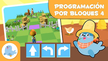 👧 PROGRAMACIÓN por BLOQUES para niños ​🤖 Episodio 4 ⏩ Girar a la derecha y a la izquierda ​⏪​