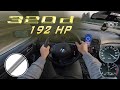 240km/h | BMW E46 320D Tuned 192HP | Acceleration & Top Speed on German Autobahn | 100 - 200km/h