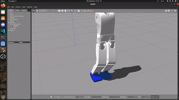 AR600 Humanoid Robot forward walk experiments with LIPM in Gazebo