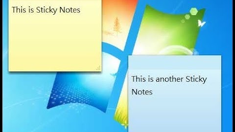 How to access Sticky Notes!