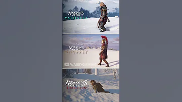 AC Valhalla Vs AC Odyssey Vs AC Liberation Snow Physics 