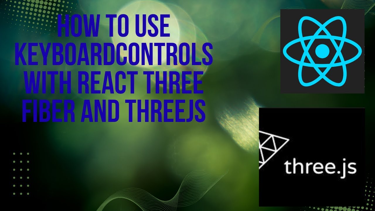 How to use KeyboardControls with React Three Fiber and ThreeJS - YouTube
