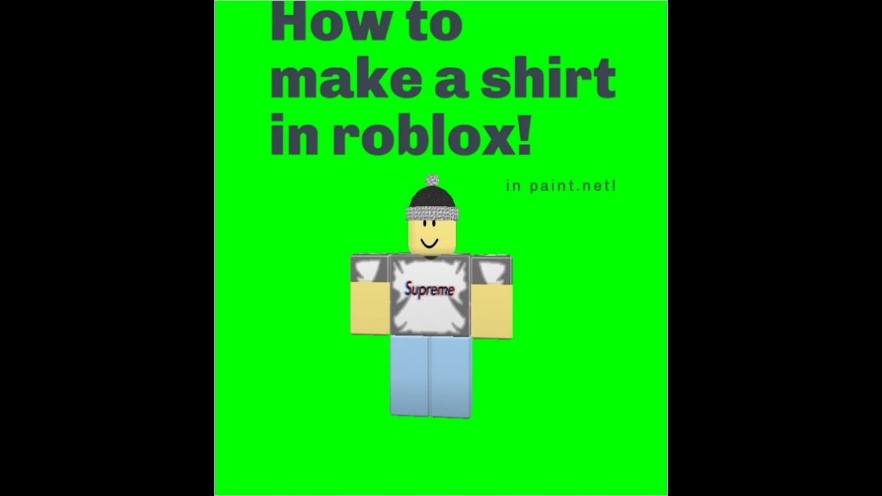 How To Make A Shirt In Roblox Youtube