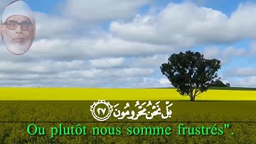 الشيخ محمود خليل الحصري (سورة القلم)  Al - Qalam avec traduction française