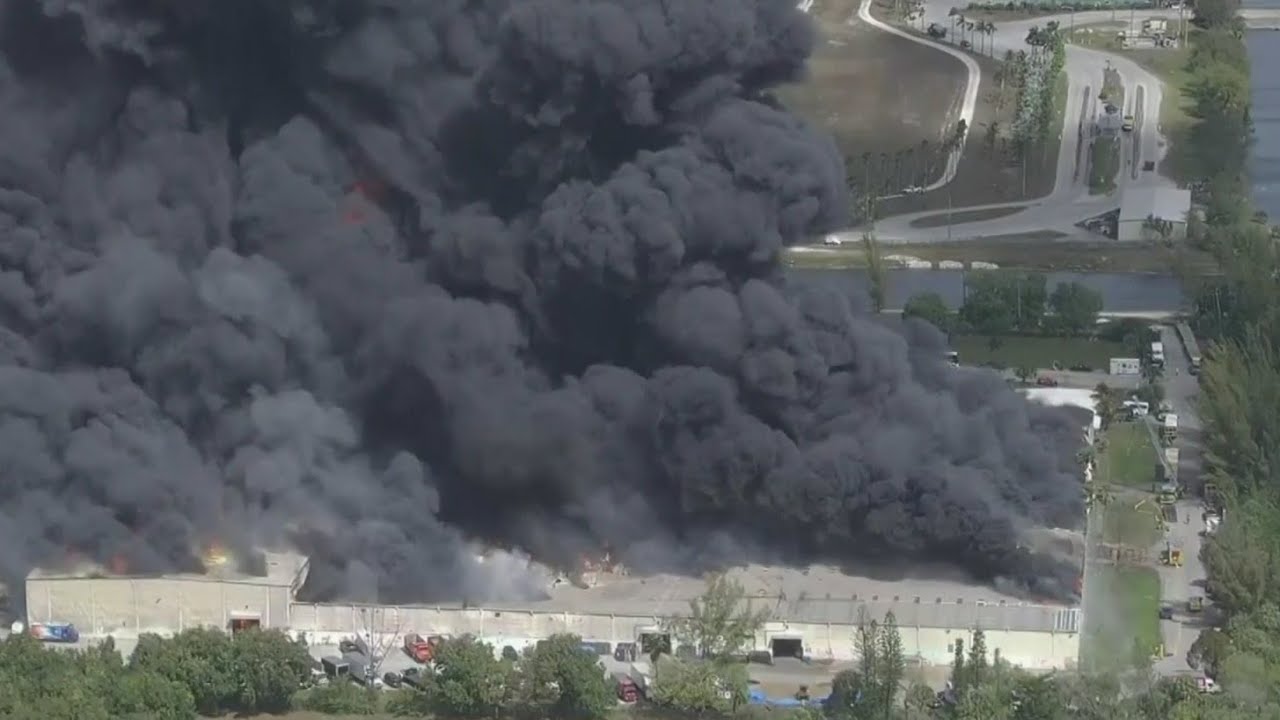 Air quality concerns may go on for days due to large warehouse fire