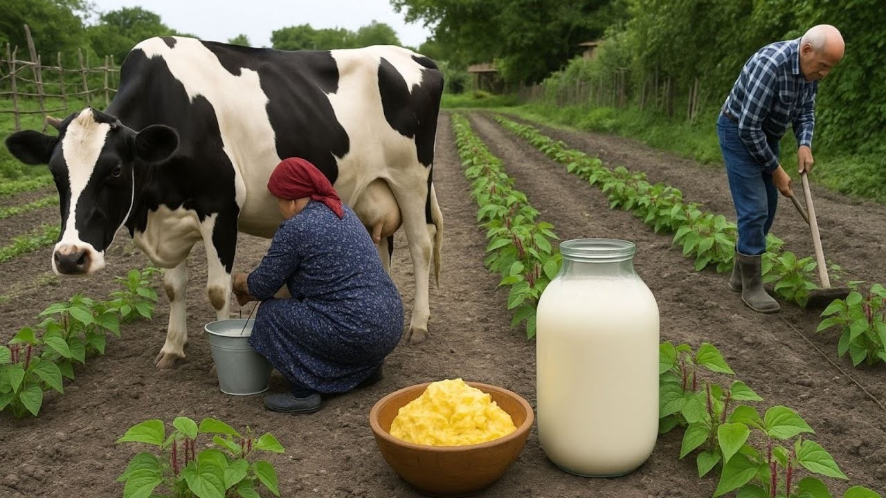 Peaceful Village LIVE: Cow Milking, Butter Making & Countryside Views | Azerbaijan Rural Life