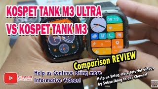 KOSPET TANK M3 ULTRA Smartwatch VS KOSPET TANK M3 Smartwatch - Comparison Review