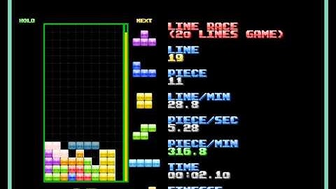 [Nullpomino] 10L: 5.91 secs and some 20L runs.