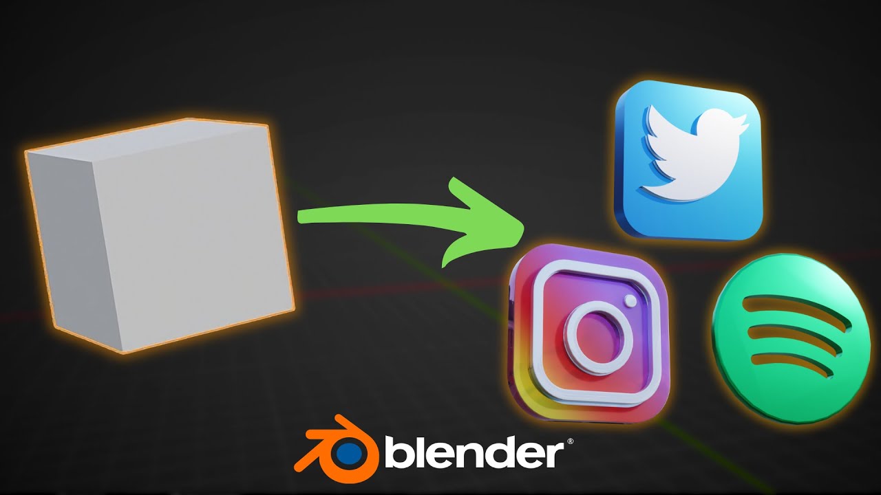 Create Any Logo in Blender in 1 Minute! YouTube