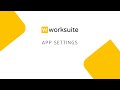 Company Settings | App Settings | WorksuiteApp