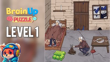 Brain Up Drama Puzzle – Level 1 Improve their life Walkthrough Solutions | iOS / Android Gameplay