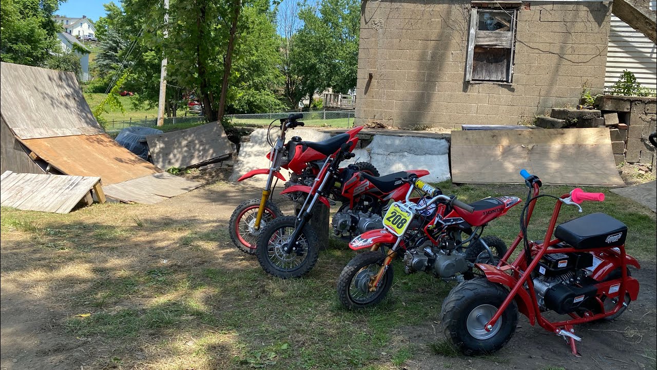 BMX, Pitbikes, and pallet ramps. Hanging and riding at my brother’s ...