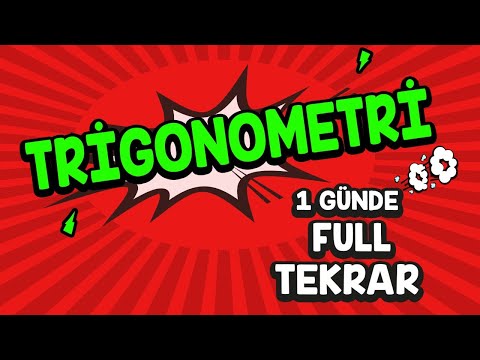 1 GÜNDE TRİGONOMETRİ FULL TEKRAR  | Rehber Matematik #aytmatematik #fulltekrar