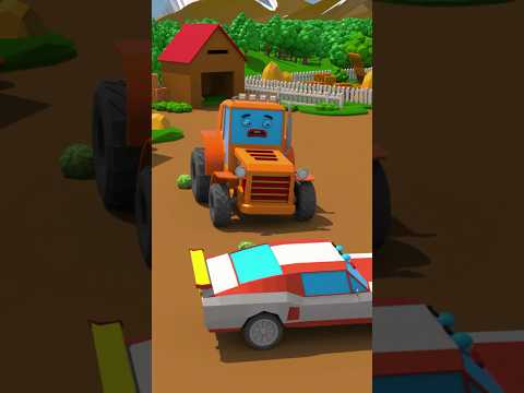 Tractor & Police Car Catch Thief #длядетей #мультикипромашинки #мультфильмы #трактор #carcartoon